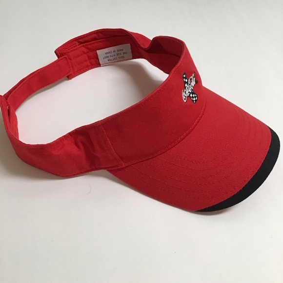 Coca Cola Racing Visor Cap Checkered Coke Bottle Hat NASCAR Strap Adjusts Cotton - Picture 7 of 9